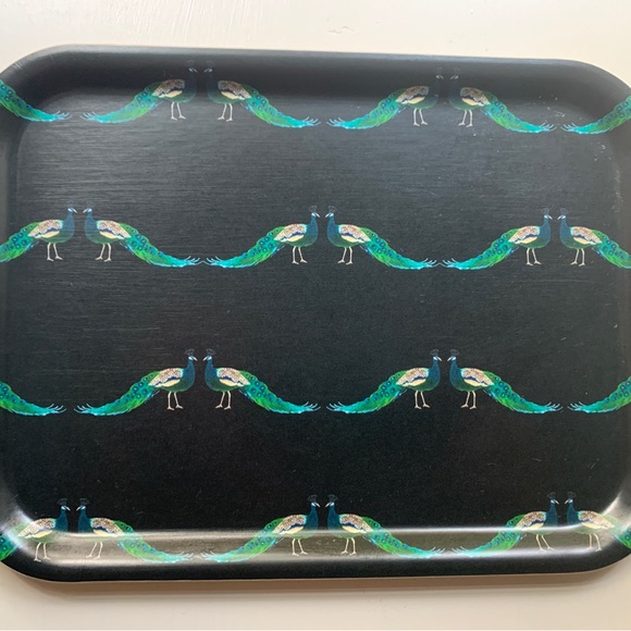 Sophie Allport Peacock Printed Tray - Picture 1 of 6